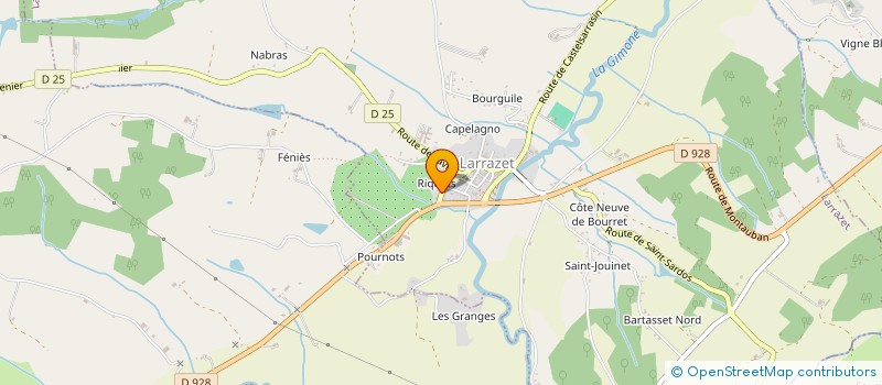 localisation de l'entreprise MADAME LILIANE FRANCOIS à MONTGAILLARD