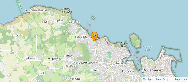 localisation de l'entreprise MADAME LILIANE GALLIEN  DOUARNENEZ