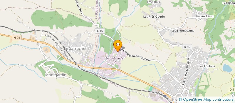 localisation de l'entreprise MADAME LILIANE GAUDEMARD à LA BATIE NEUVE