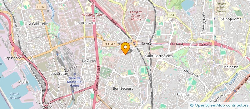 localisation de l'entreprise MADAME LILIANE GAUTHIER à MARSEILLE 14EME