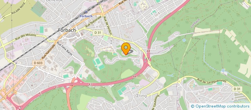 localisation de l'entreprise MADAME LILIANE GERGIS  FORBACH