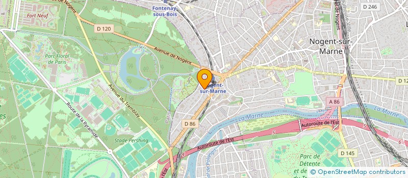 localisation de l'entreprise MADAME LILIANE GIRARD  NOGENT-SUR-MARNE