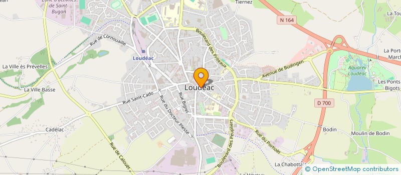 localisation de l'entreprise MADAME LILIANE GLOUX à LOUDEAC