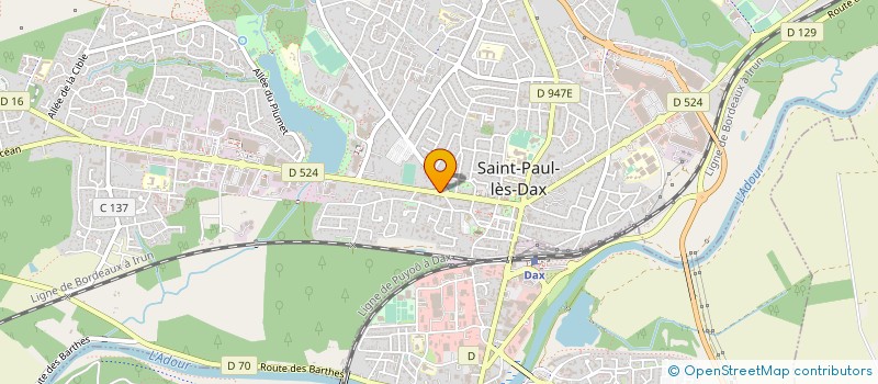 localisation de l'entreprise MADAME LILIANE GOMES à SAINT-PAUL-LES-DAX