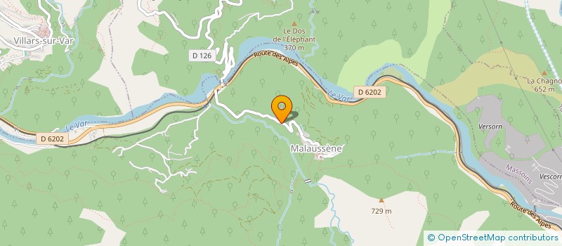 localisation de l'entreprise MADAME LILIANE GRAU  MALAUSSENE