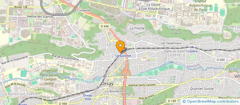 localisation de l'entreprise MADAME LILIANE GRENIER  ORSAY