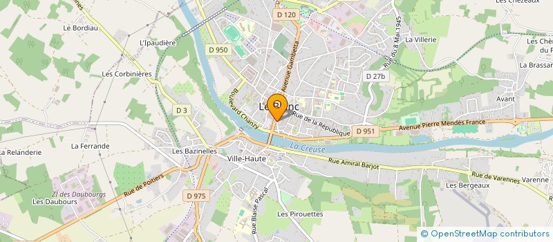 localisation de l'entreprise MADAME LILIANE GUARDADO à LE BLANC