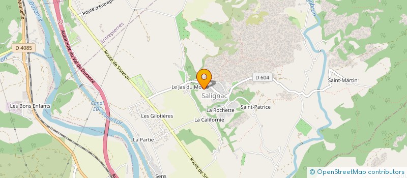 localisation de l'entreprise MADAME LILIANE GUIOMAR à SALIGNAC