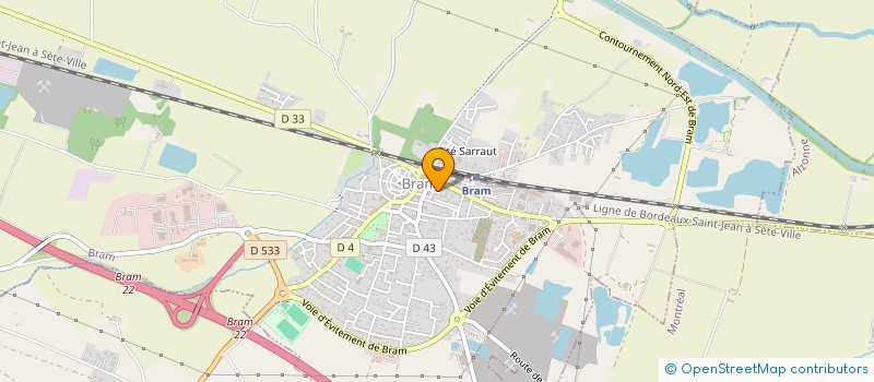 localisation de l'entreprise MADAME LILIANE HIVERT  BRAM