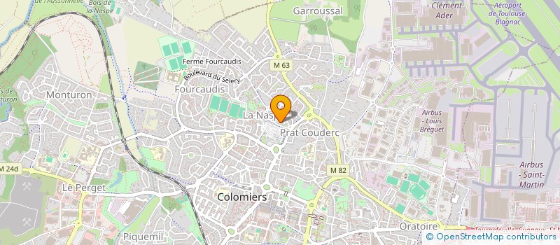 localisation de l'entreprise MADAME LILIANE HOURCQ à COLOMIERS