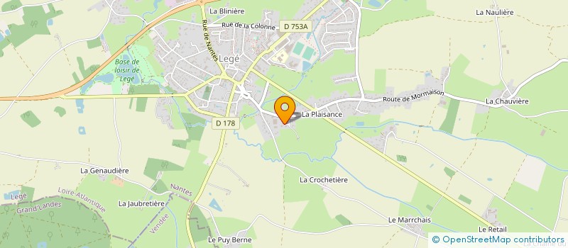 localisation de l'entreprise MADAME LILIANE JAUNET  LEGE