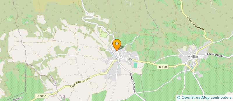 localisation de l'entreprise MADAME LILIANE JOURDET  OLONZAC