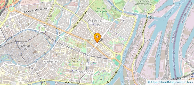 localisation de l'entreprise MADAME LILIANE KOECHER à STRASBOURG