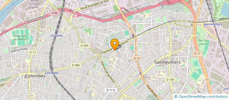 localisation de l'entreprise MADAME LILIANE KOUDOU  ASNIERES-SUR-SEINE