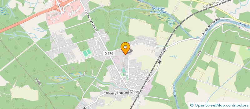 localisation de l'entreprise MADAME LILIANE LABAT MERLE  MEES