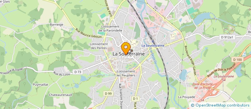 localisation de l'entreprise MADAME LILIANE LAFOSSE à LA SOUTERRAINE