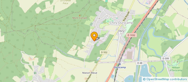 localisation de l'entreprise MADAME LILIANE LALLEVE  CHIRY-OURSCAMP