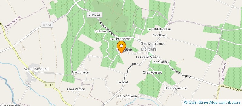 localisation de l'entreprise MADAME LILIANE LAMOTHE  MORTIERS