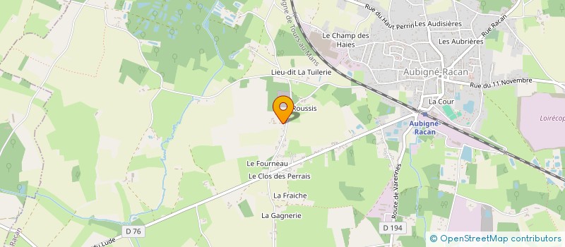 localisation de l'entreprise MADAME LILIANE LANDAIS à AUBIGNE-RACAN