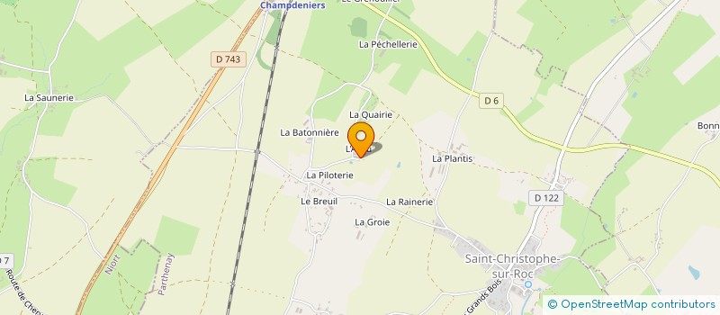 localisation de l'entreprise MADAME LILIANE LAPOMME  SAINT-CHRISTOPHE-SUR-ROC