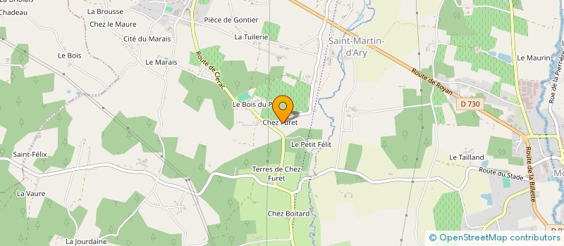 localisation de l'entreprise MADAME LILIANE LAVAUD  POUILLAC