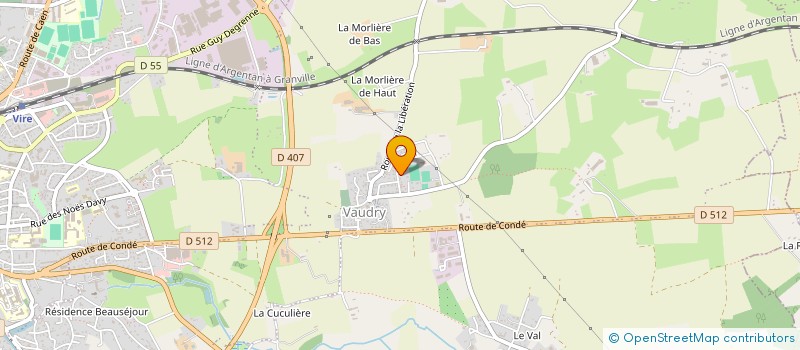 localisation de l'entreprise MADAME LILIANE LEBON  VIRE-NORMANDIE