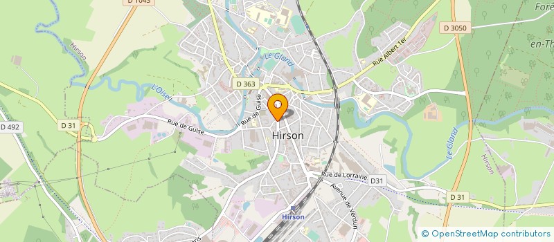localisation de l'entreprise MADAME LILIANE LECERF  HIRSON