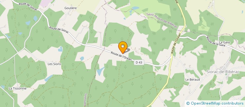 localisation de l'entreprise MADAME LILIANE LISSANDREAU  SIORAC-DE-RIBERAC