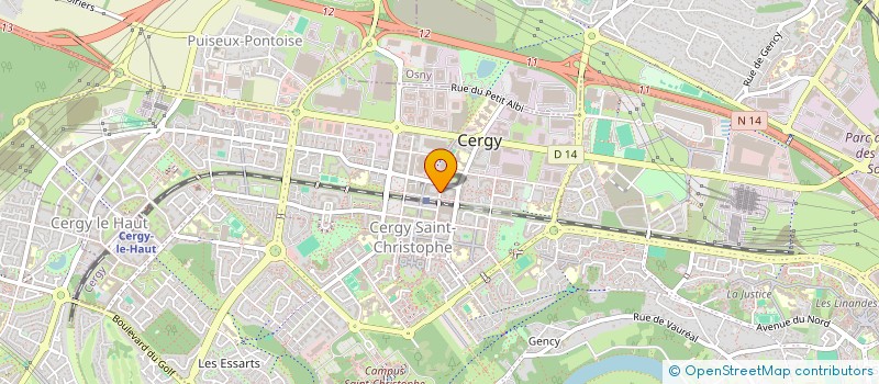 localisation de l'entreprise MADAME LILIANE LOUBAO  CERGY