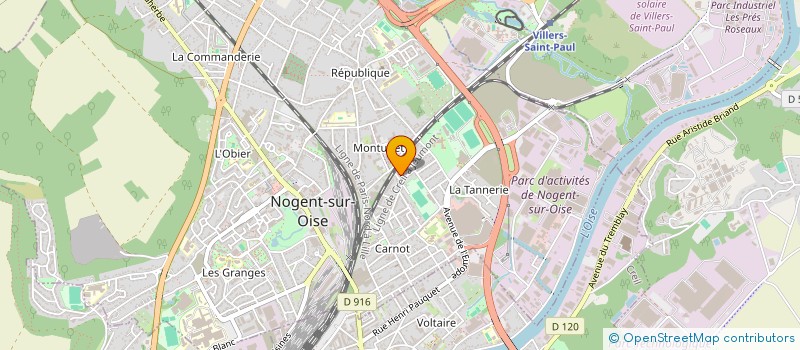 localisation de l'entreprise MADAME LILIANE M'GAMABANA  NOGENT-SUR-OISE