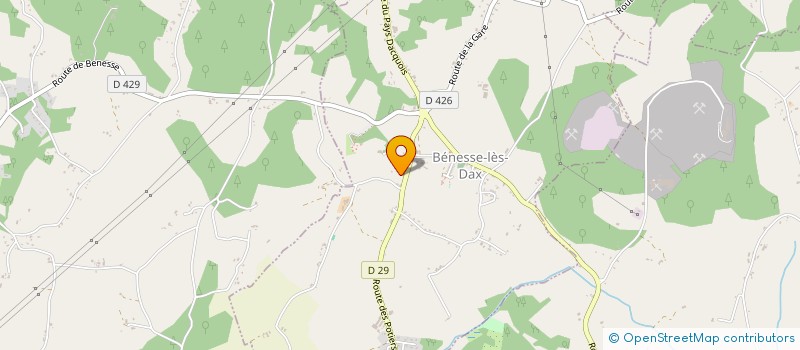 localisation de l'entreprise MADAME LILIANE MAGES  BENESSE-LES-DAX