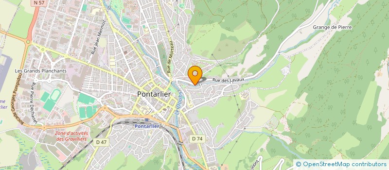 localisation de l'entreprise MADAME LILIANE MARENGHI  PONTARLIER