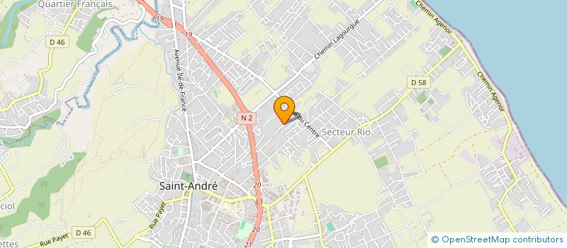 localisation de l'entreprise MADAME LILIANE MARIE GLADYS VALIN à SAINT-ANDRE