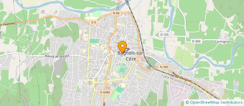 localisation de l'entreprise MADAME LILIANE MARION  BAGNOLS-SUR-CEZE