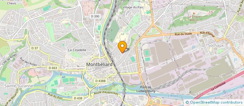 localisation de l'entreprise MADAME LILIANE MARIOTTI à MONTBELIARD