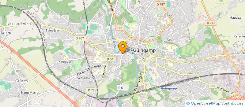 localisation de l'entreprise MADAME LILIANE MARQUIER à GUINGAMP