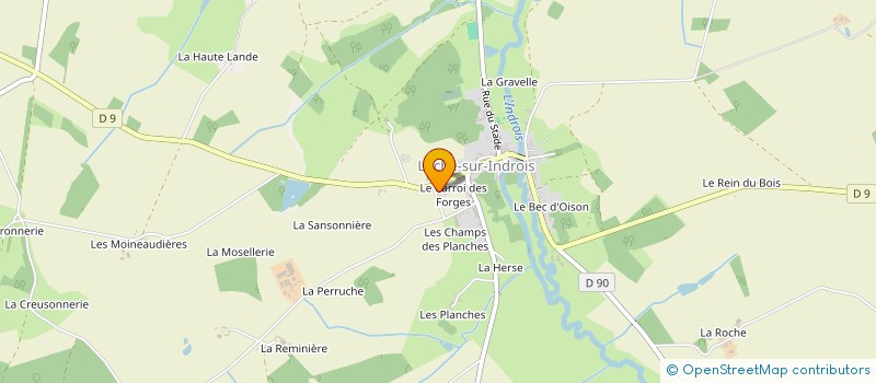 localisation de l'entreprise MADAME LILIANE MARTEAU  LOCHE-SUR-INDROIS