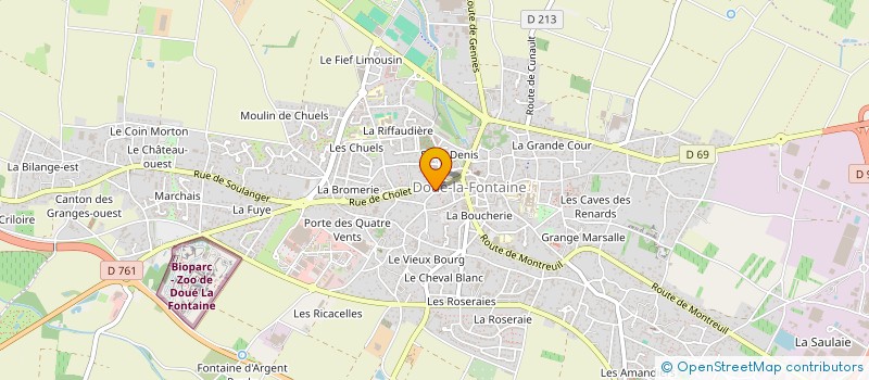 localisation de l'entreprise MADAME LILIANE MARTIN  DOUE-EN-ANJOU