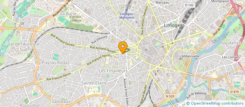 localisation de l'entreprise MADAME LILIANE MARTINEZ à LIMOGES