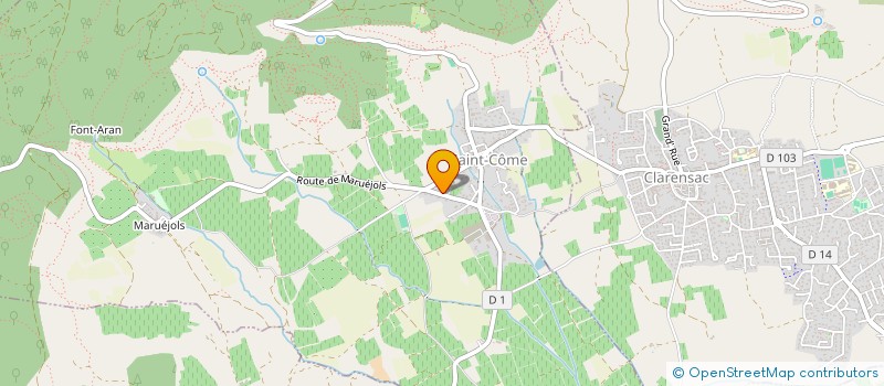 localisation de l'entreprise MADAME LILIANE MAURIN  SAINT-COME-ET-MARUEJOLS