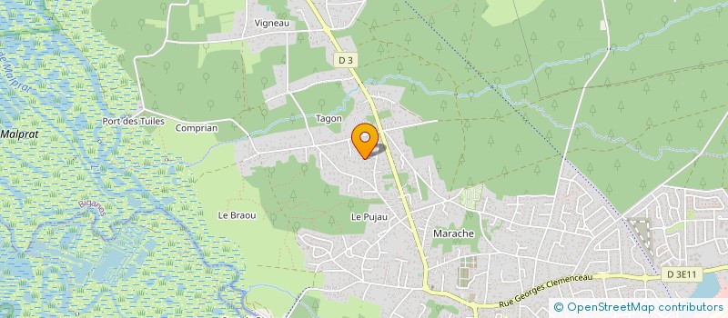 localisation de l'entreprise MADAME LILIANE MAZZOTTI  BIGANOS