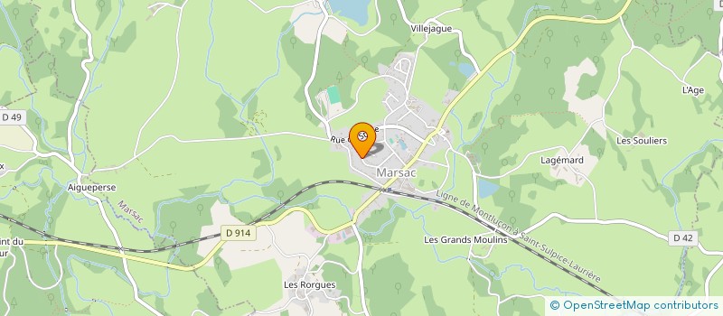 localisation de l'entreprise MADAME LILIANE MEILLAT à MARSAC