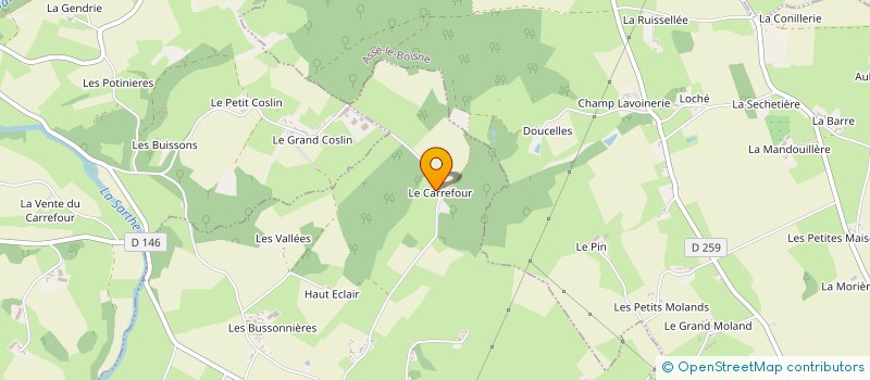 localisation de l'entreprise MADAME LILIANE MESLIN  ASSE LE BOISNE