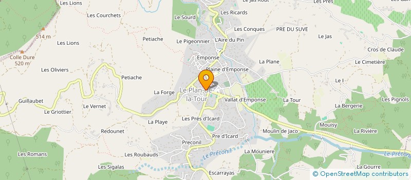 localisation de l'entreprise MADAME LILIANE MICHAU à LE PLAN-DE-LA-TOUR