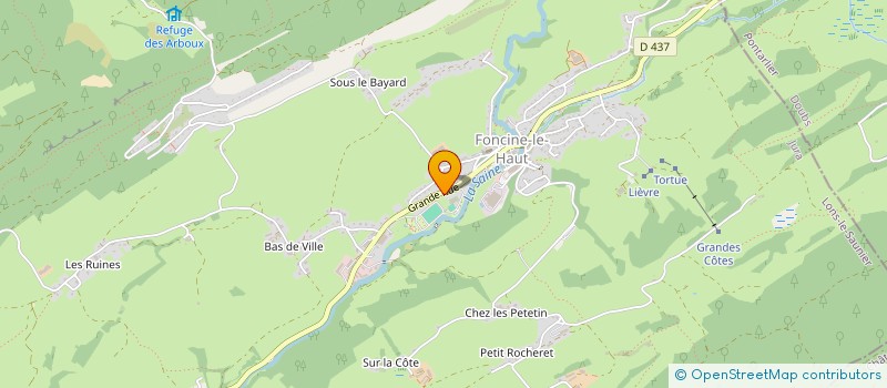 localisation de l'entreprise MADAME LILIANE MICHAUD  FONCINE-LE-HAUT