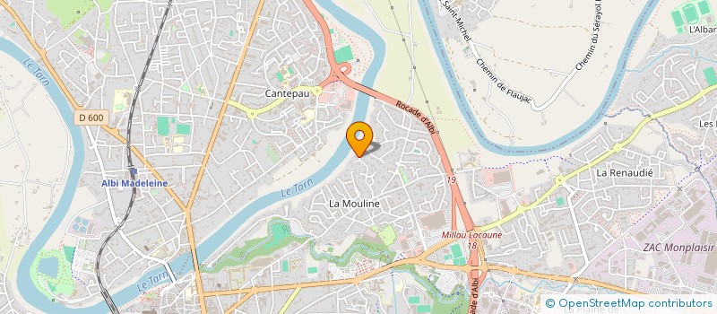 localisation de l'entreprise MADAME LILIANE MONEREAU à ALBI