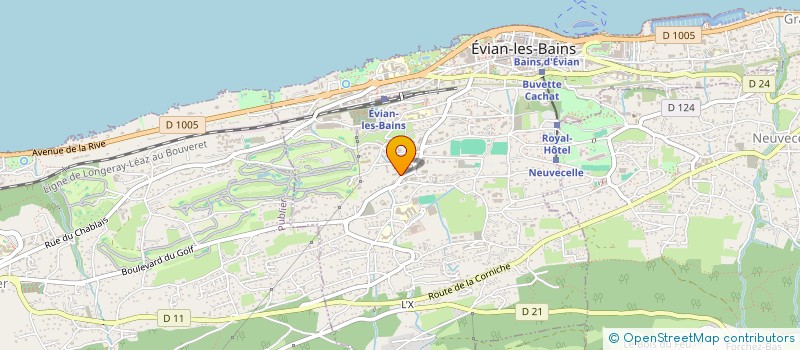 localisation de l'entreprise MADAME LILIANE MORAND à EVIAN-LES-BAINS