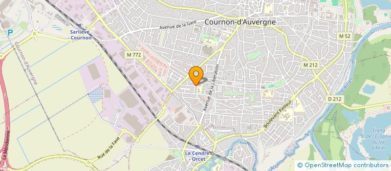 localisation de l'entreprise MADAME LILIANE MOREAU à COURNON-D'AUVERGNE
