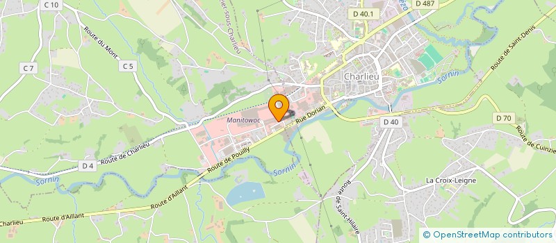 localisation de l'entreprise MADAME LILIANE MOREL  CHARLIEU