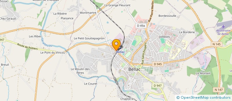localisation de l'entreprise MADAME LILIANE MORIN à PEYRAT-DE-BELLAC